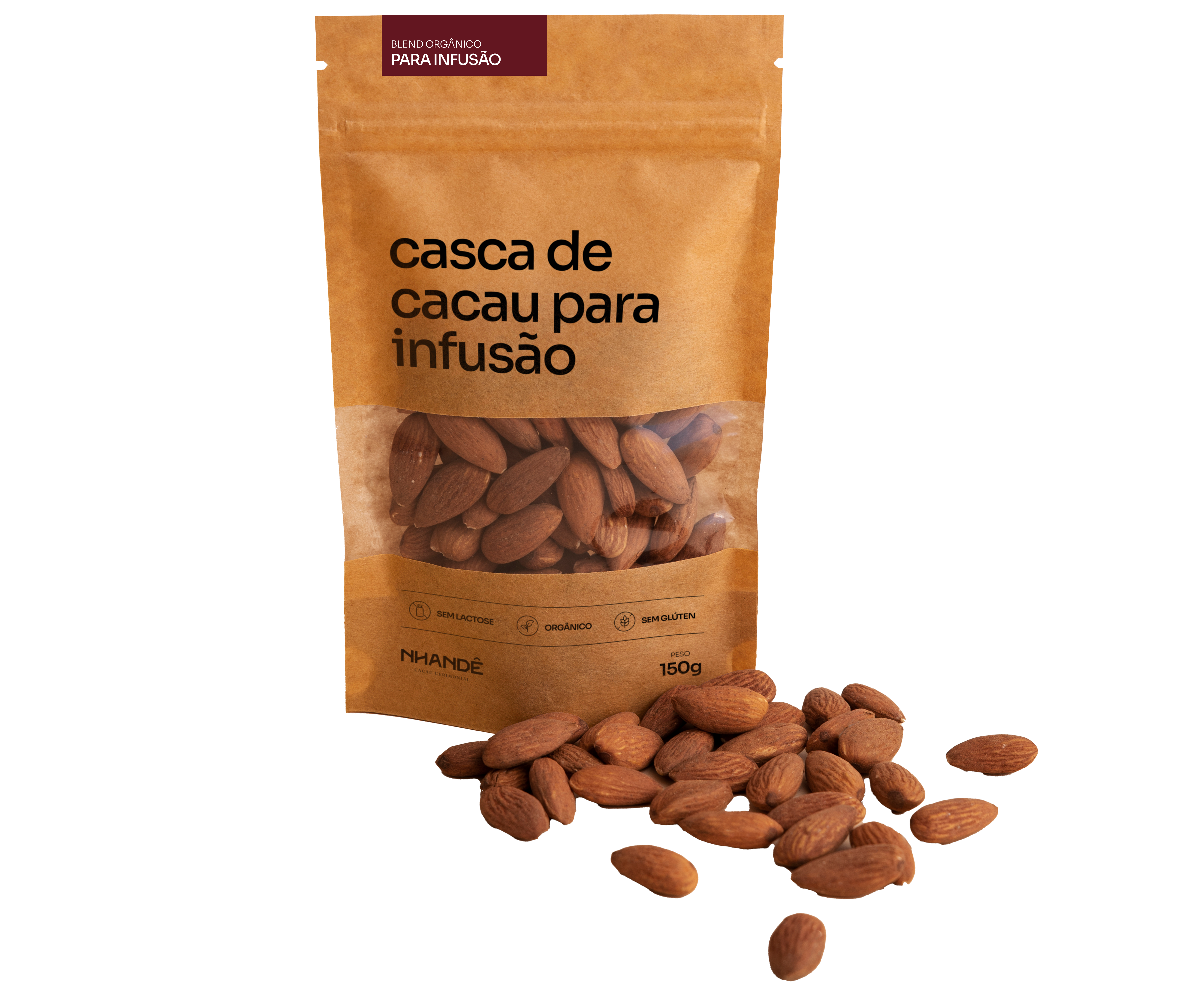Casca de cacau para infusao Nhande 150g