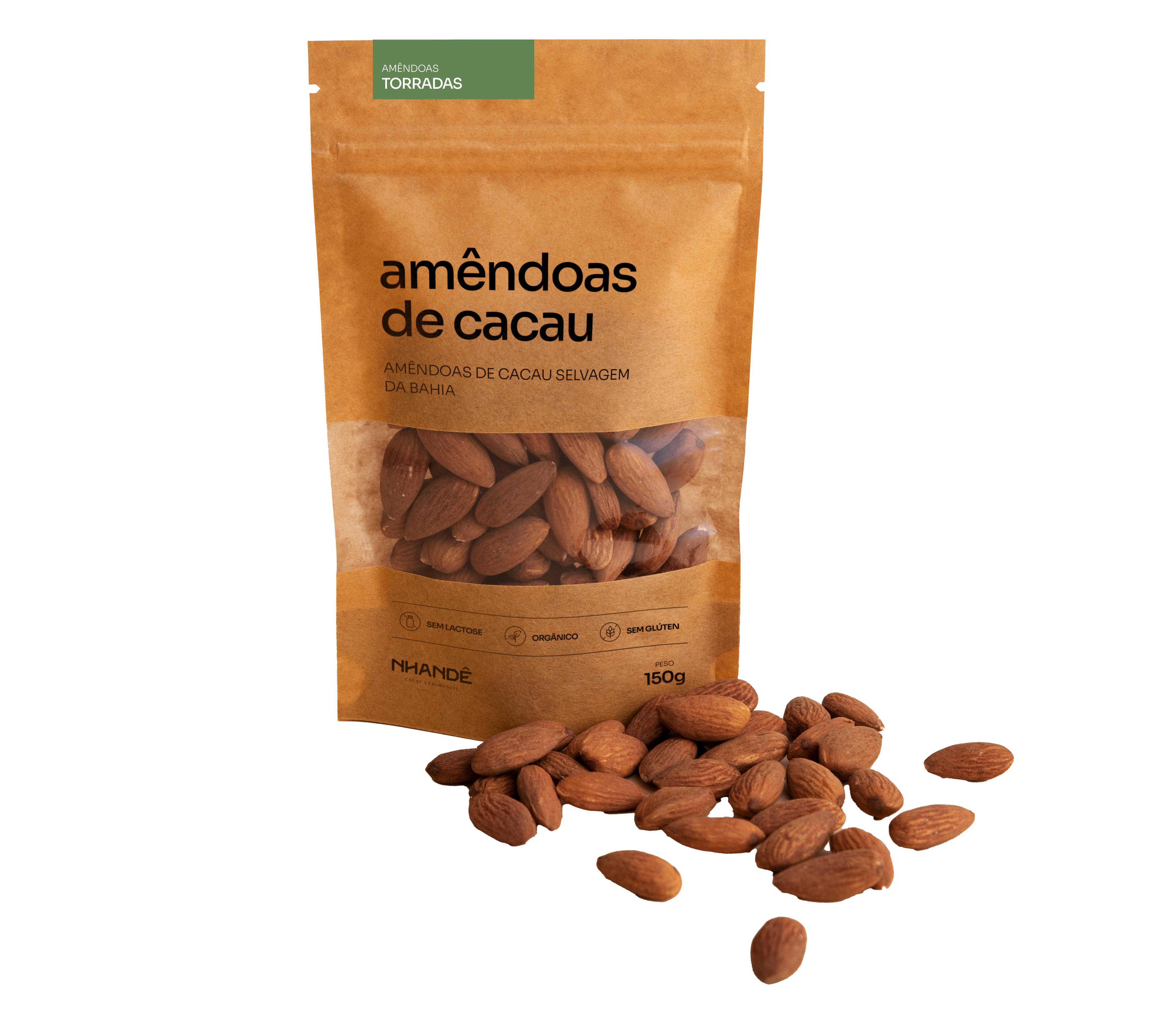 Amêndoas de Cacau Torradas - 150g